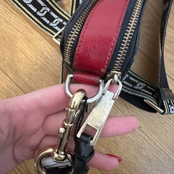 Marc Jacobs Snapshot Camera Crossbody Sling Bag Tricolor Patent Leather - Picture 11 of 13